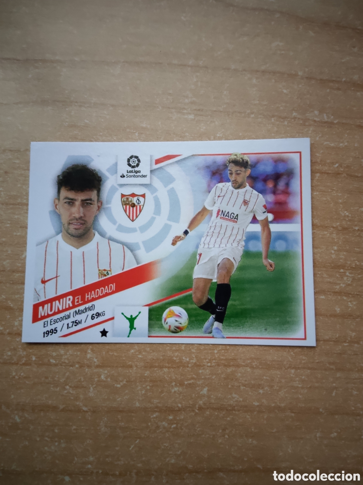 Cromos de f&uacute;tbol: 18 B MUNIR EL HADDADI SEVILLA LIGA ESTE 2022 2023