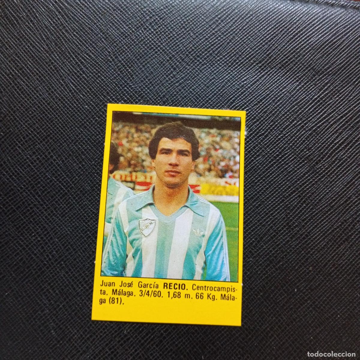 Cromos de f&uacute;tbol: RECIO MALAGA CROMO SUPER ROLLAN 1984 CROMO FUTBOL LIGA 84 - DESPEGADO - A149 PG10