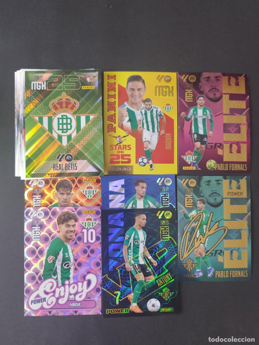 Fu&szlig;ball-Sticker: LOTE BETIS COMPLETO 1&ordf; EDICI&Oacute;N MEGACRACKS 2026/2027 26/27 CON PARALELAS