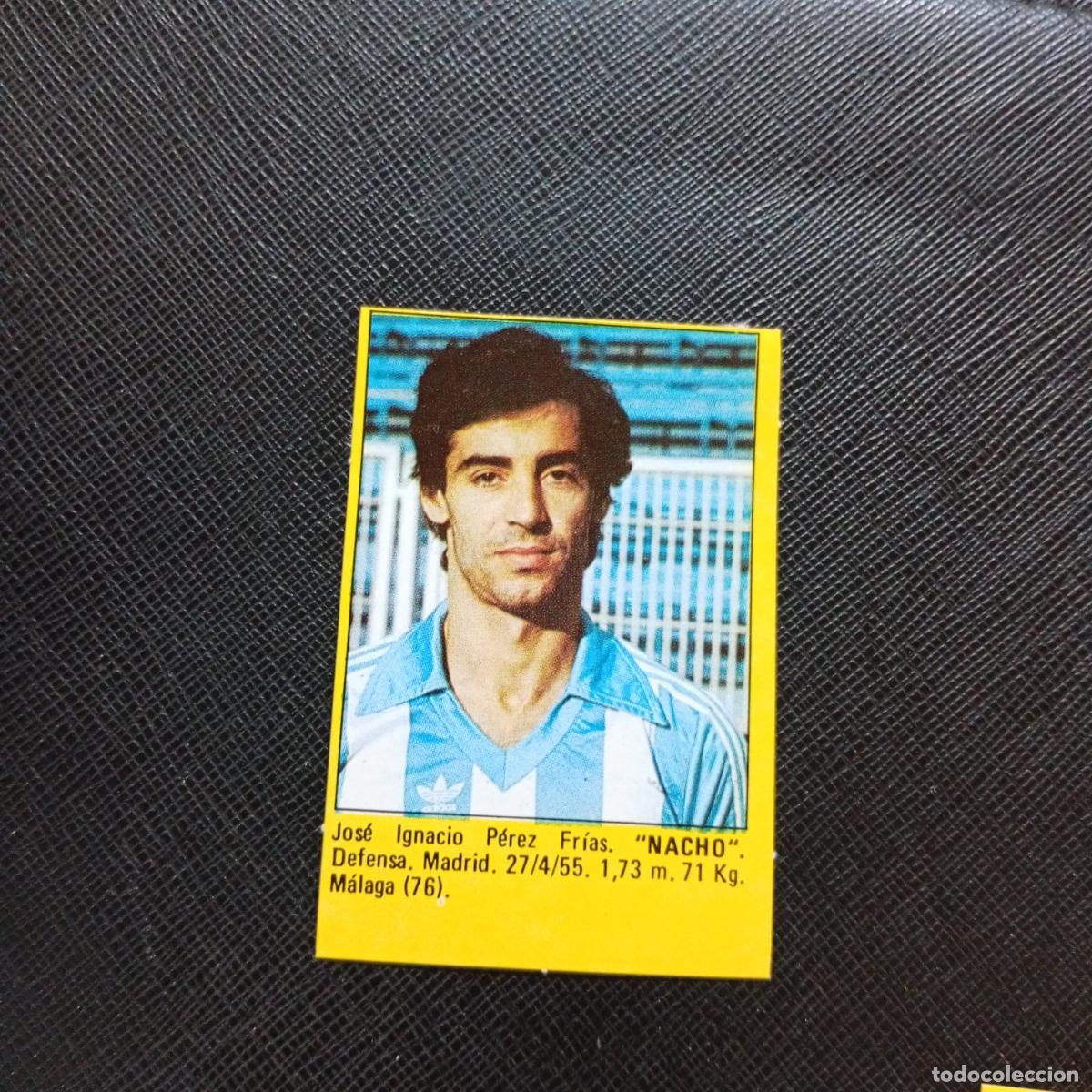 Fu&szlig;ball-Sticker: NACHO MALAGA CROMO SUPER ROLLAN 1984 CROMO FUTBOL LIGA 84 - DESPEGADO - A149 PG10