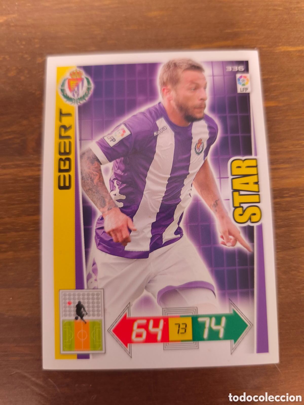 Cromos de f&uacute;tbol: Ebert Star Valladolid adrenalyn 12 13
