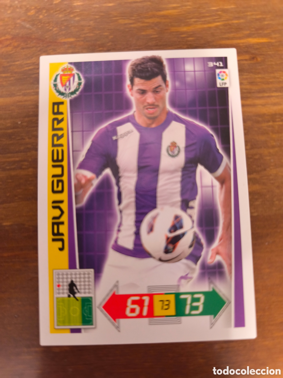Cromos de f&uacute;tbol: Javi guerra Valladolid adrenalyn 12 13