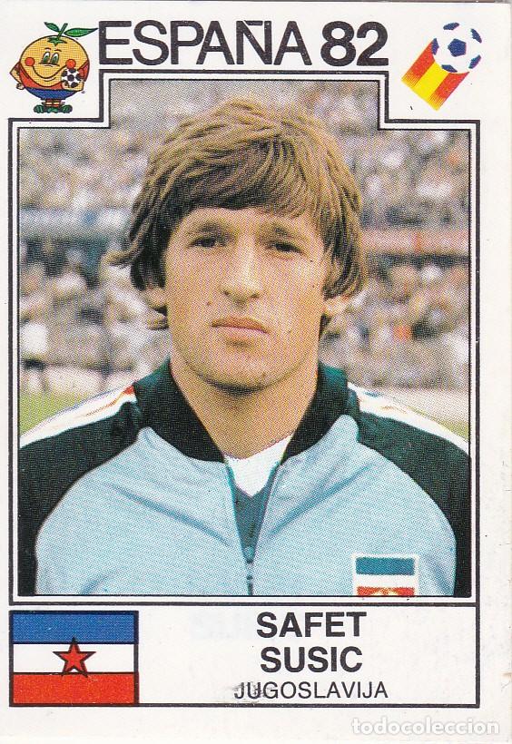 Cromos de f&uacute;tbol: MUNDIAL ESPA&Ntilde;A 82 - SAFET SUSIC DE JUGOSLAVIJA - RECORTADO/DESPEGADO (A-19)