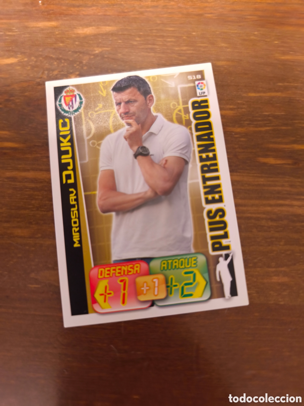 Cromos de f&uacute;tbol: Djukic entrenador Valladolid adrenalyn 12 13