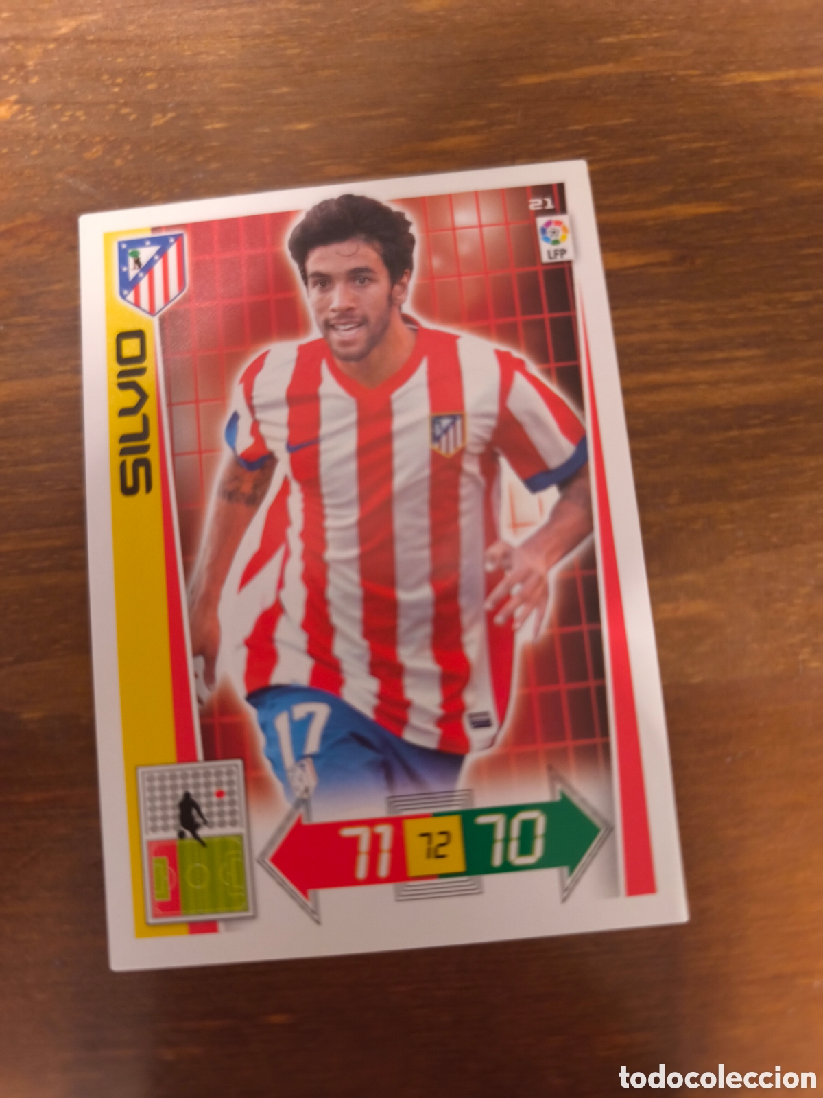 Cromos de f&uacute;tbol: Silvio atl&eacute;tico de Madrid adrenalyn 12 13