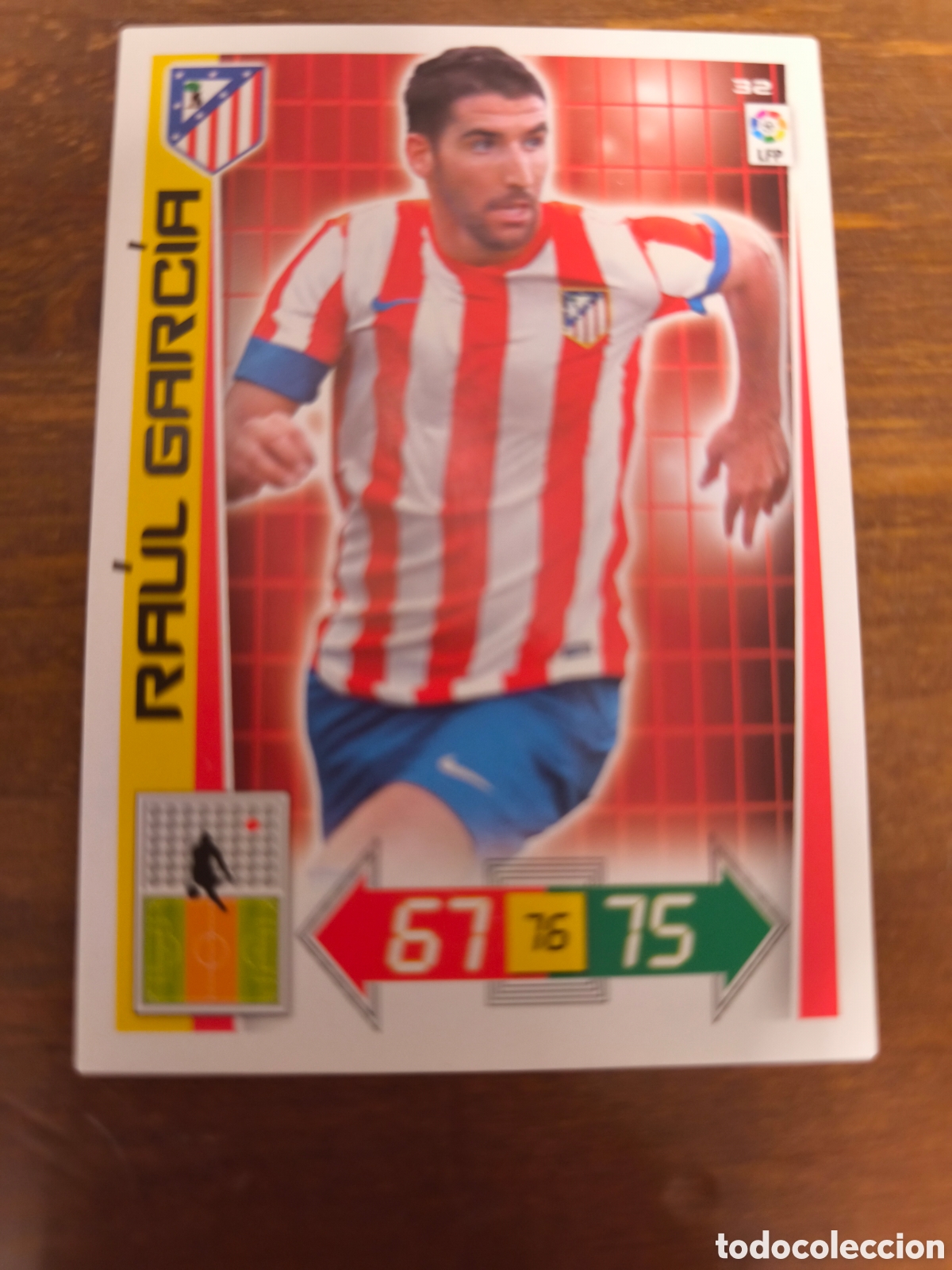 Figurine di Calcio: Ra&uacute;l gracias atl&eacute;tico de Madrid adrenalyn 12 13