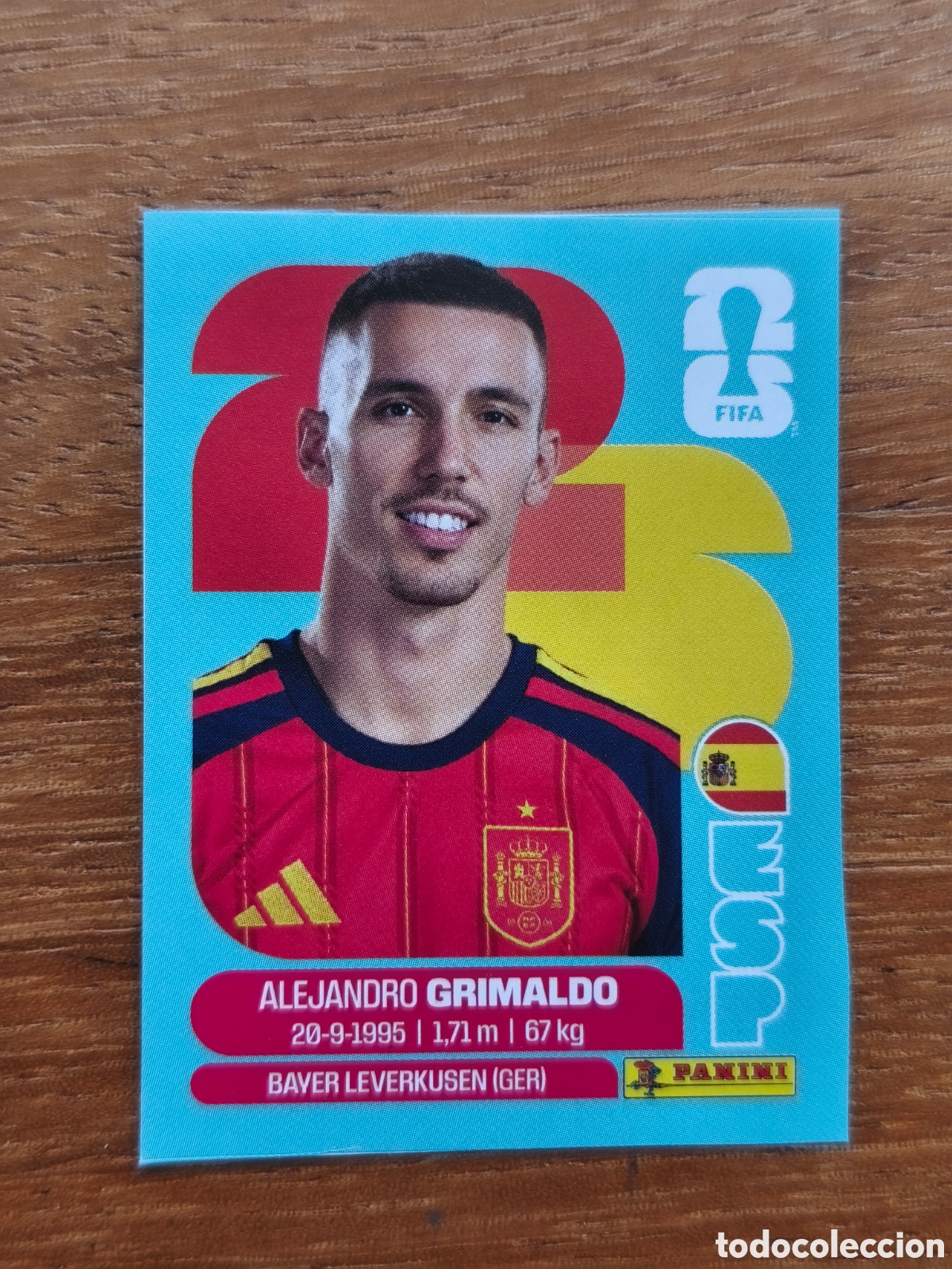 Cromos de f&uacute;tbol: ESP J 4 ESPJ4 GRIMALDO ESPA&Ntilde;A ACTUALIZACION PANINI FIFA MUNDIAL WORLD CUP 26 2026 STICKER SIN PEGAR