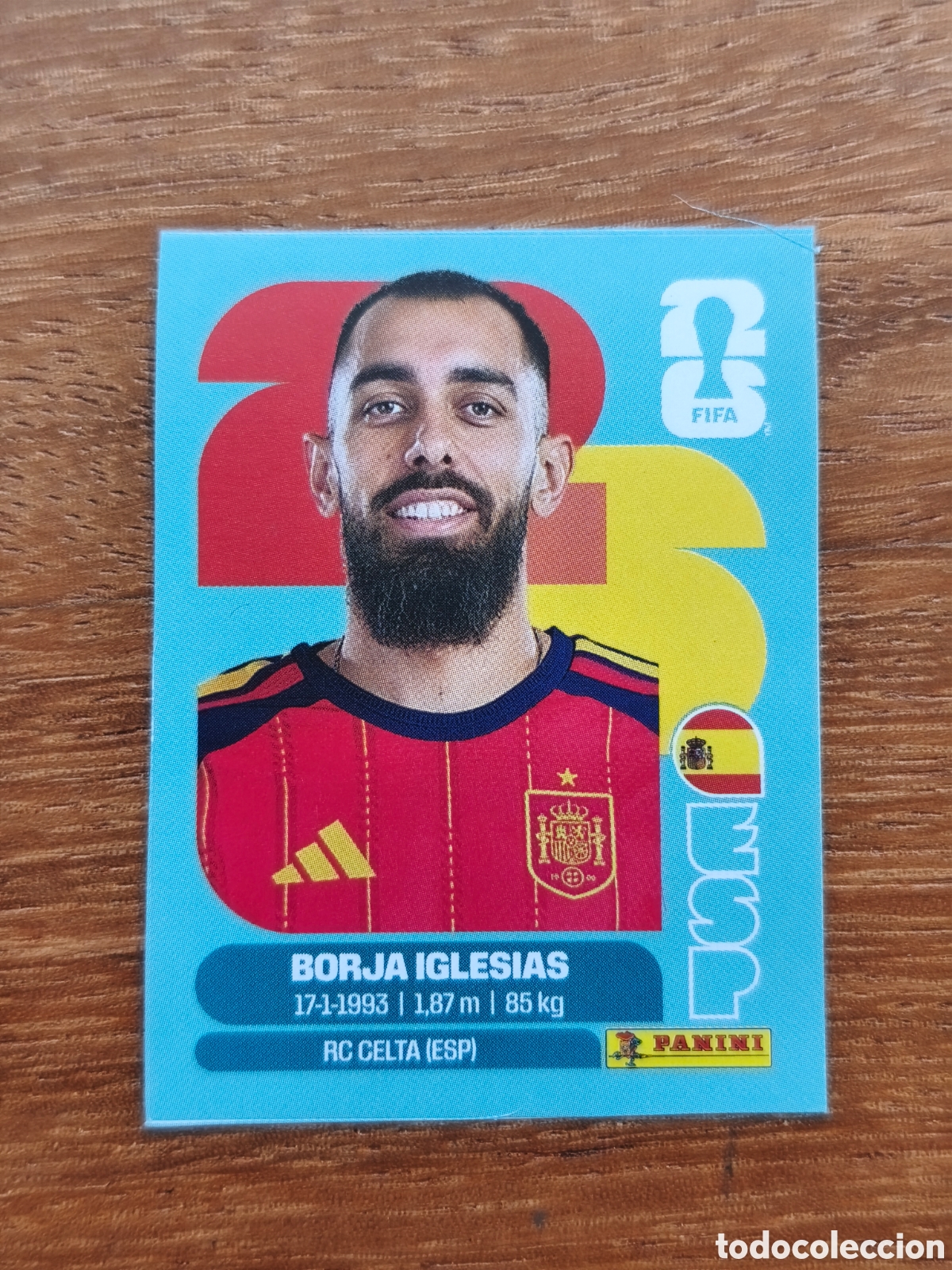 Cromos de f&uacute;tbol: ESP J 6 ESPJ6 BORJA IGLESIAS ESPA&Ntilde;A ACTUALIZACION PANINI FIFA MUNDIAL WORLD CUP 26 2026 STICKER