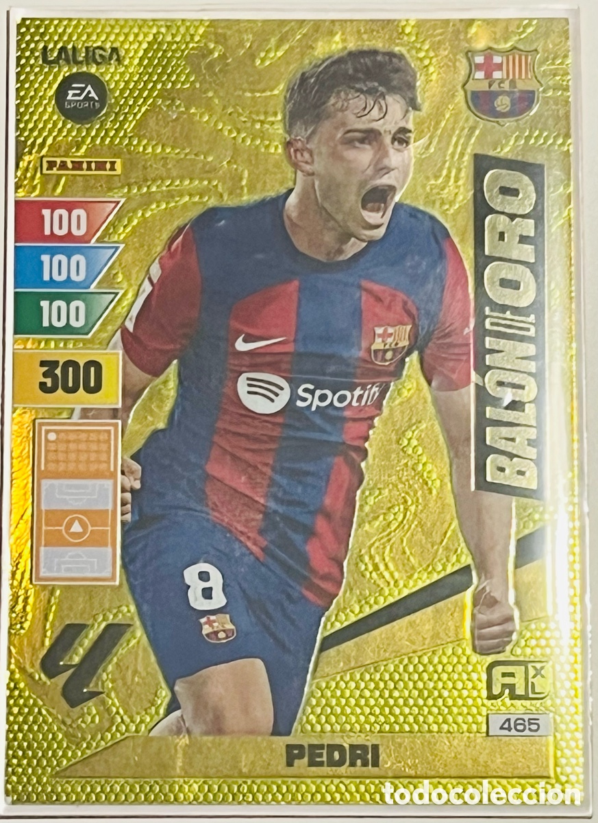Cromos de f&uacute;tbol: Panini: Pedri Bal&oacute;n de Oro