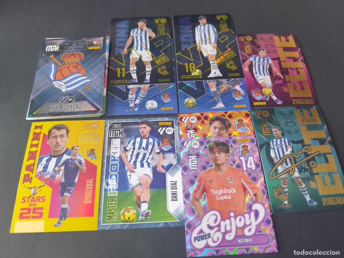 Cromos de f&uacute;tbol: LOTE REAL SOCIEDAD 1&ordf; EDICI&Oacute;N MEGACRACKS 2026/2027 26/27 CON PARALELAS