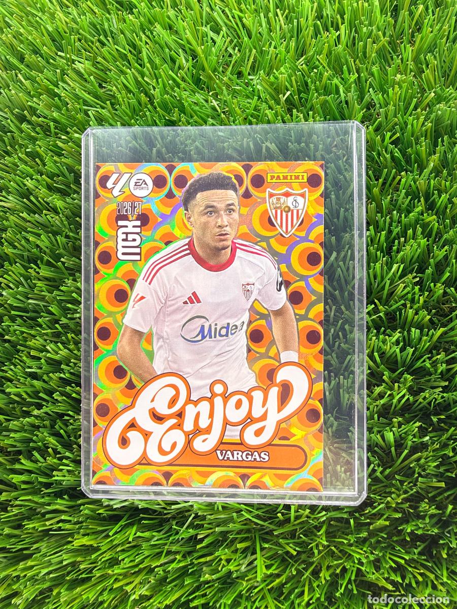 Cromos de f&uacute;tbol: N&ordm; 387 Vargas Enjoy Sevilla FC Megacracks 26 27