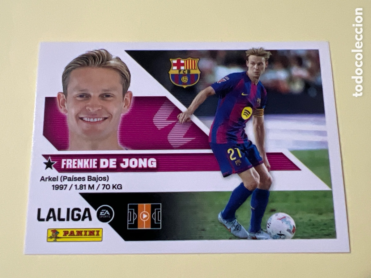 Figurine di Calcio: C4406. LIGA ESTE 2026 2027 26 27 NUEVO - FC BARCELONA N&ordm; 12 DE JONG