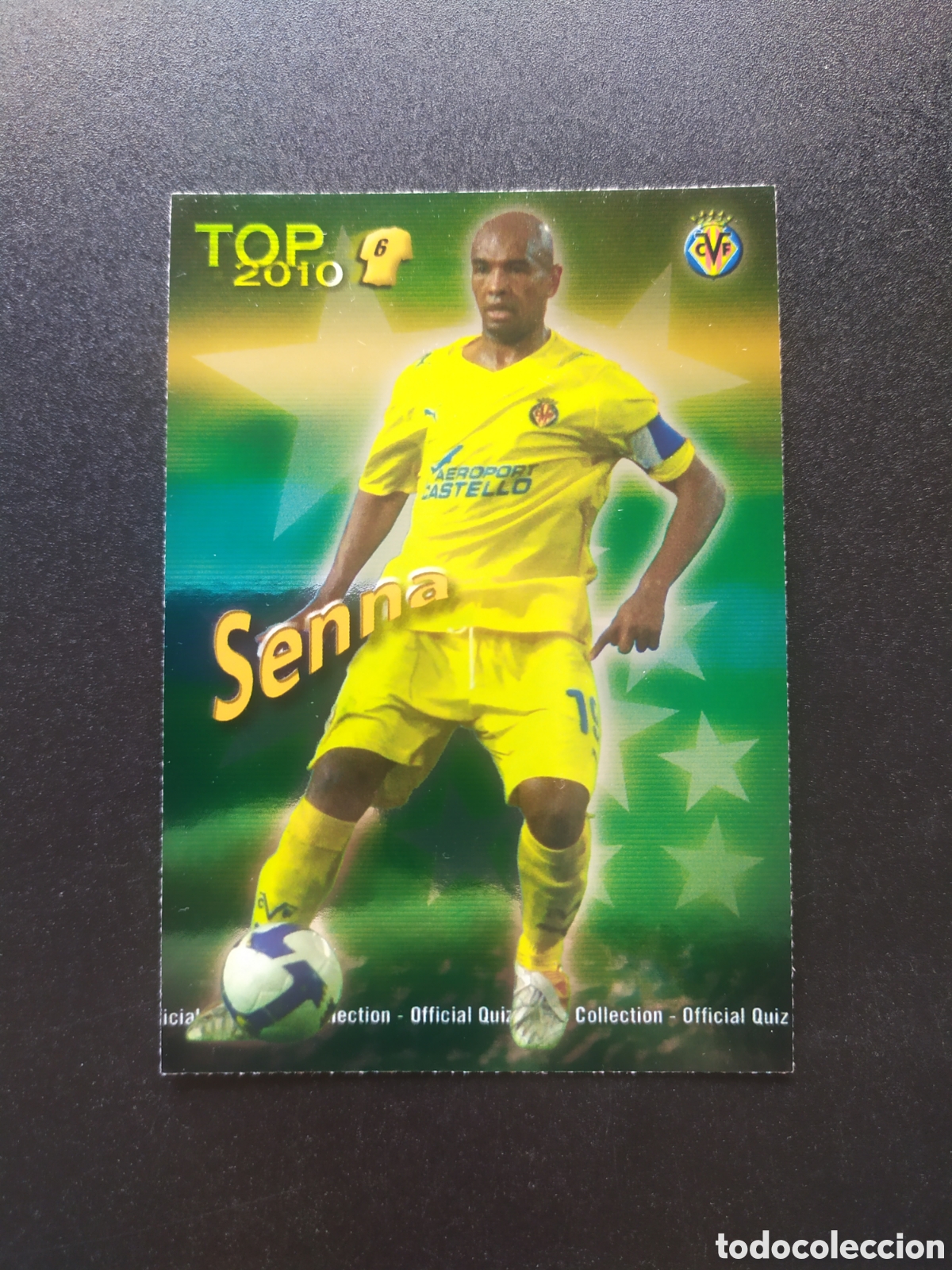 Cromos de f&uacute;tbol: Mundicromo fichas Liga 2009 2010 09 10 Senna top brillo verde n&deg; 587 Villarreal