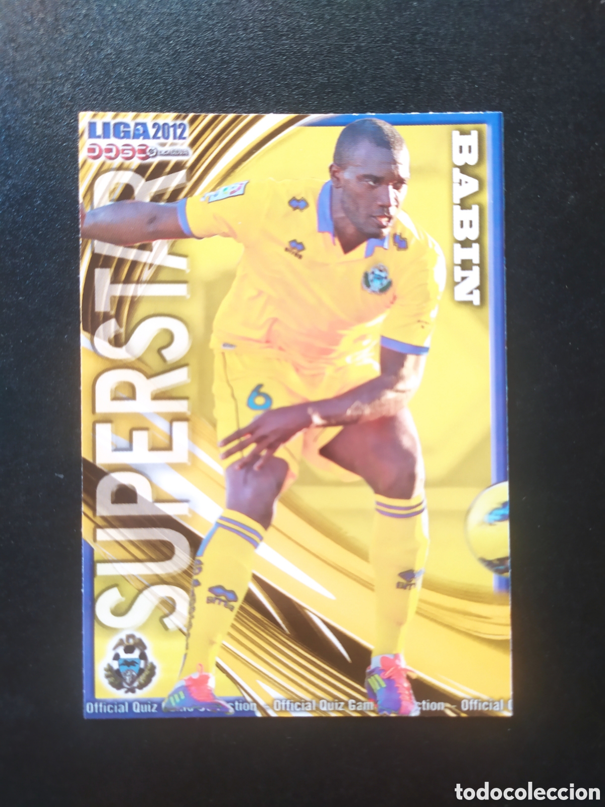 Cromos de f&uacute;tbol: Mundicromo fichas Liga 2011 2012 11 12 Babin superstar mate n&deg; 900 Alcorc&oacute;n