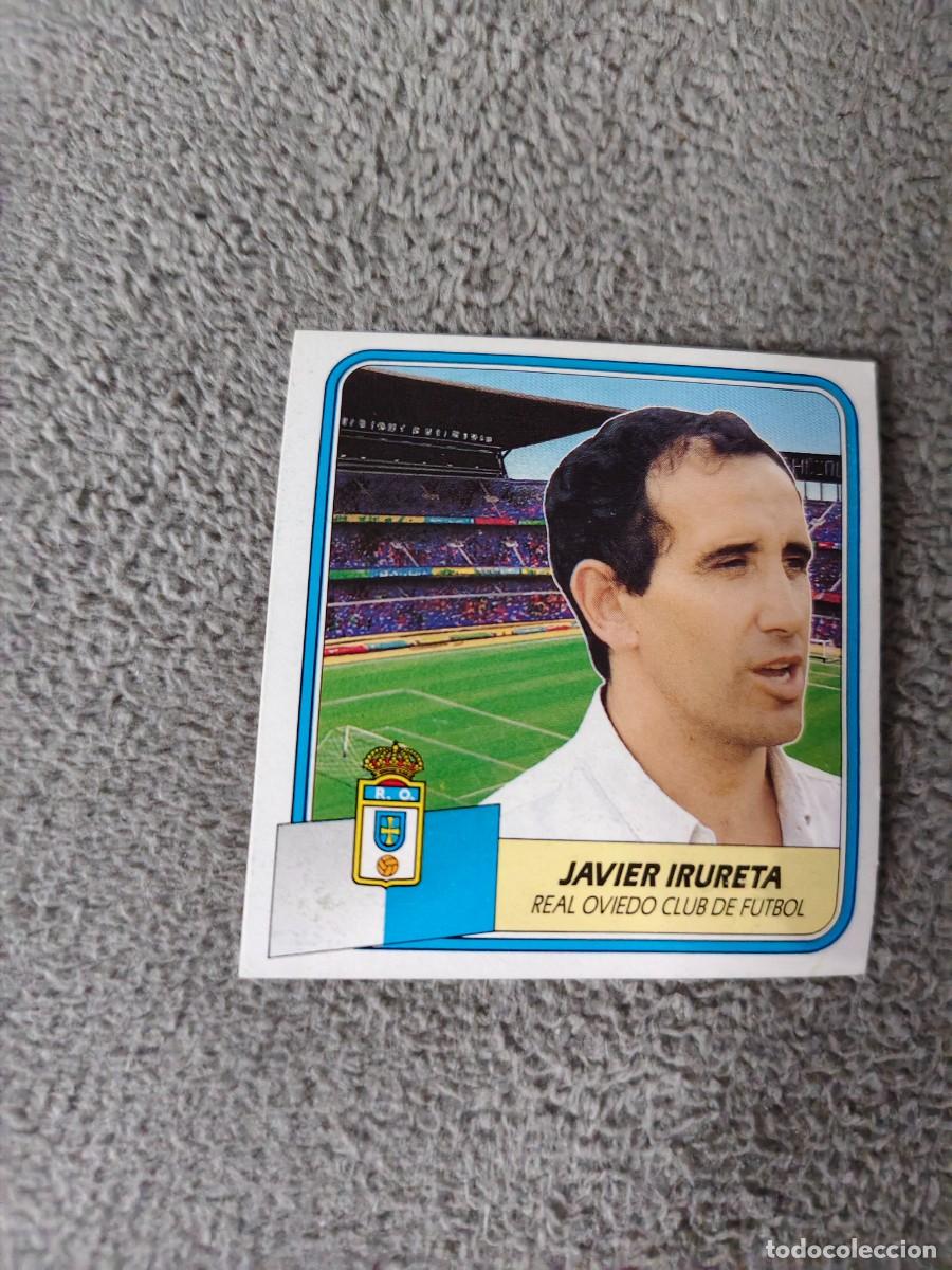 Cromos de f&uacute;tbol: EDICIONES ESTE 89 90 JAVIER IRURETA ENTRENADOR REAL OVIEDO 1989 1990 DESPEGADO RECUPERADO ALBUM AAQ