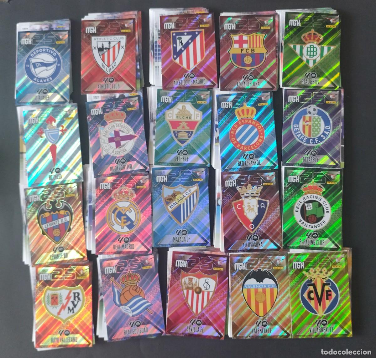 Cromos de f&uacute;tbol: LOTE COMPLETO CARDS B&Aacute;SICAS 1&ordf; EDICI&Oacute;N MEGACRACKS 2026/2027 26/27 INCLUYE LAMINE YAMAL
