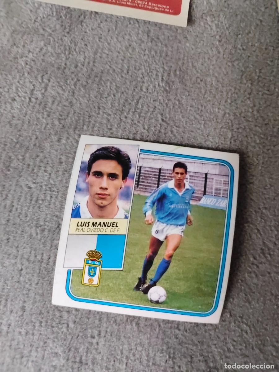 Cromos de f&uacute;tbol: EDICIONES ESTE 89 90 LUIS MANUEL REAL OVIEDO C.F. 1989 1990 DESPEGADO RECUPERADO ALBUM AAQ