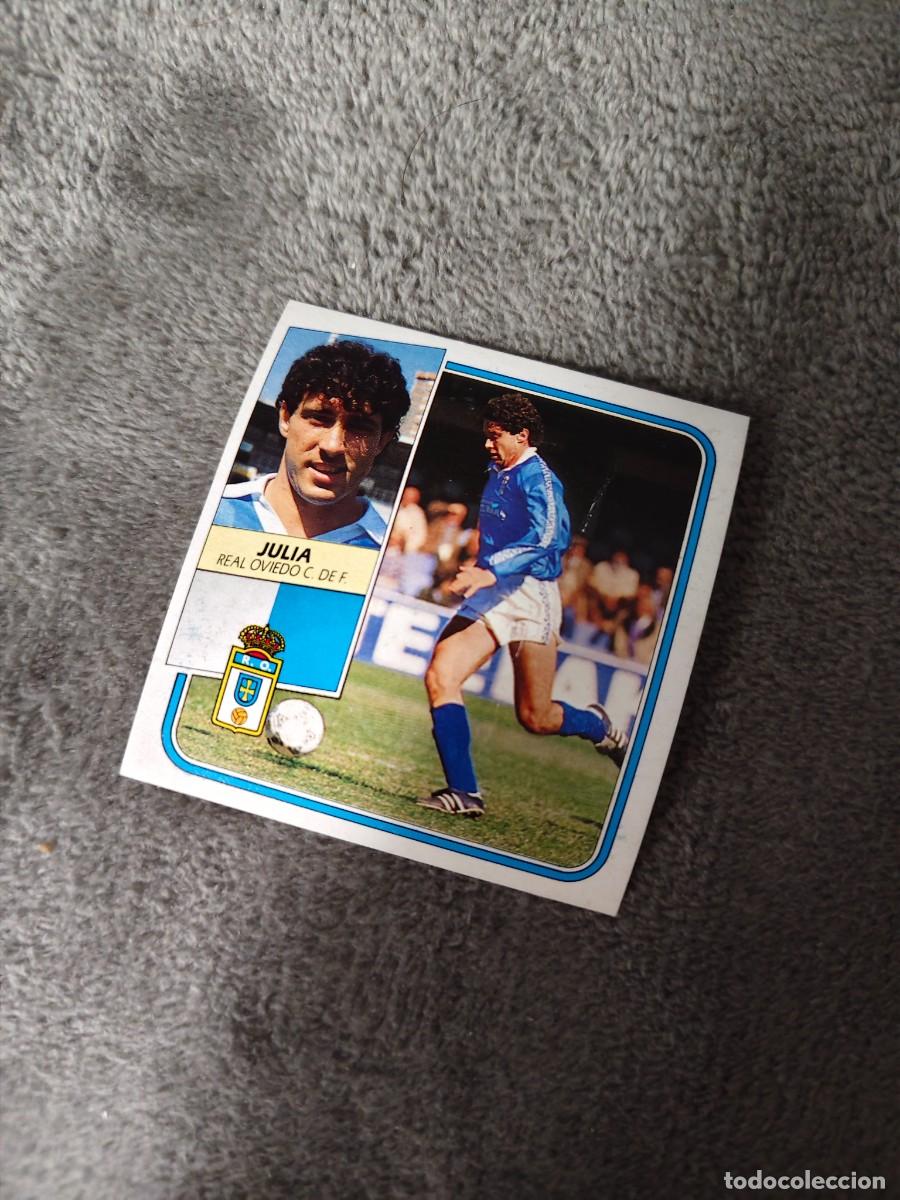 Cromos de f&uacute;tbol: EDICIONES ESTE 89 90 JULIA REAL OVIEDO C.F. 1989 1990 DESPEGADO RECUPERADO ALBUM AAQ