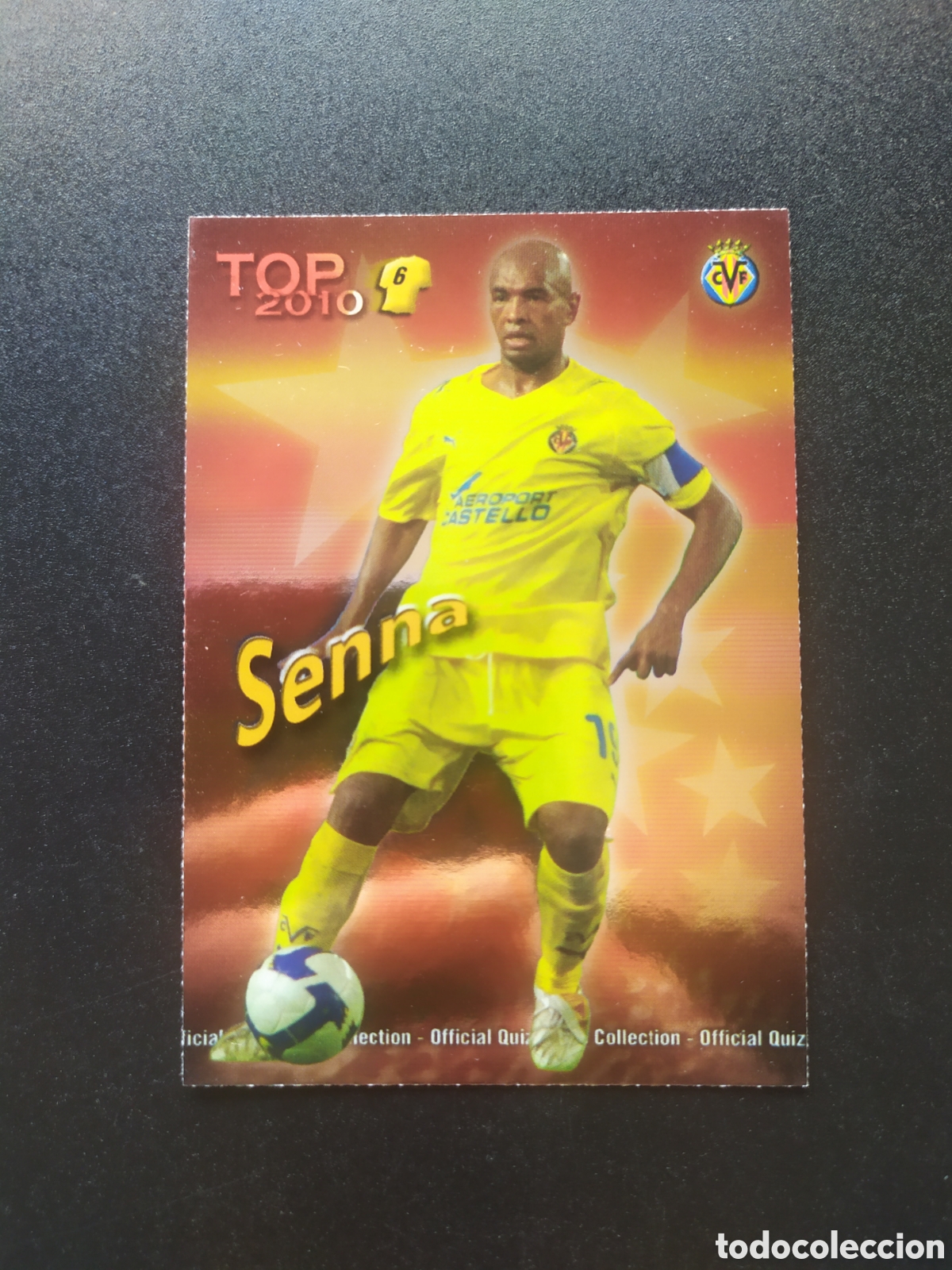 Cromos de f&uacute;tbol: Mundicromo fichas Liga 2009 2010 09 10 Senna top brillo rojo n&deg; 587 Villarreal