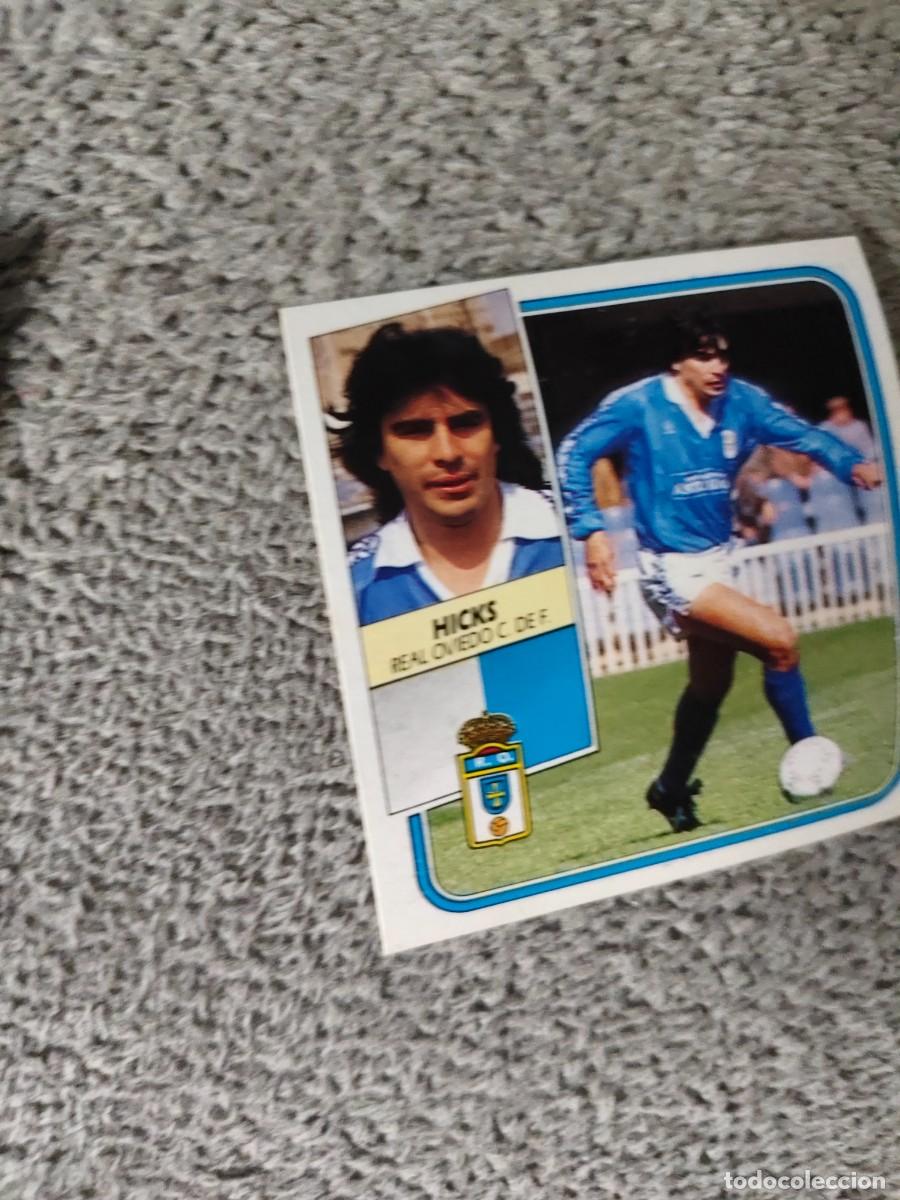 Cromos de f&uacute;tbol: EDICIONES ESTE 89 90 HICKS REAL OVIEDO C.F. 1989 1990 DESPEGADO RECUPERADO ALBUM AAQ