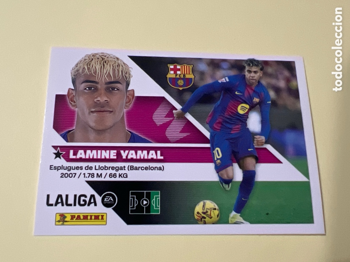 Cromos de f&uacute;tbol: C4468. LIGA ESTE 2026 2027 26 27 NUEVO - FC BARCELONA N&ordm; 20 LAMINE YAMAL