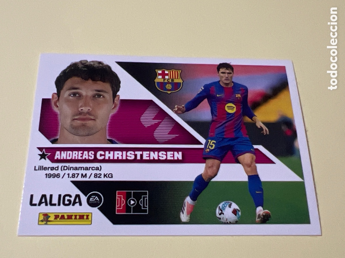 Cromos de f&uacute;tbol: C4479. LIGA ESTE 2026 2027 26 27 NUEVO - FC. BARCELONA - 6B CHRISTENSEN