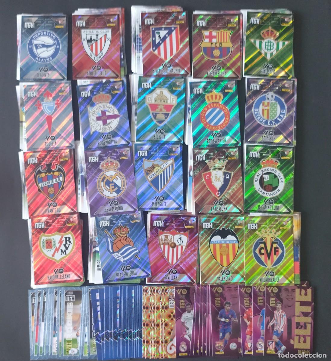 Cromos de f&uacute;tbol: LOTE COMPLETO 1&ordf; EDICI&Oacute;N MEGACRACKS 2026/2027 26/27 B&Aacute;SICAS ZONA VIP ENJOY ELITE MASTER ROOKIE