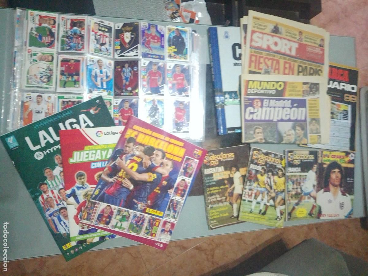 Cromos de f&uacute;tbol: SUPERLOTE FUTBOL 1100 CROMOS, ALBUNES, PERIODICOS Y MAS....LEER