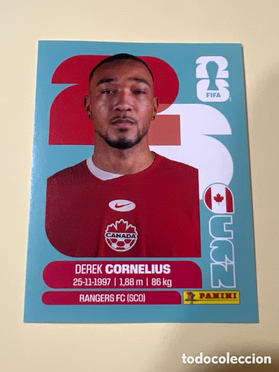 Cromos de f&uacute;tbol: C4560. Derek Cornelius CAN 7 (FIFA WORLD CUP 2026)