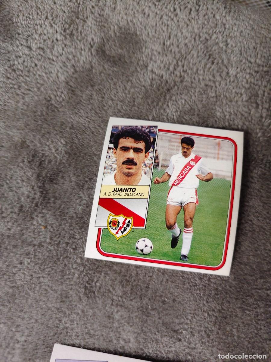 Cromos de f&uacute;tbol: EDICIONES ESTE 89 90 JUANITO A.D. RAYO VALLECANO 1989 1990 DESPEGADO RECUPERADO ALBUM AAQ