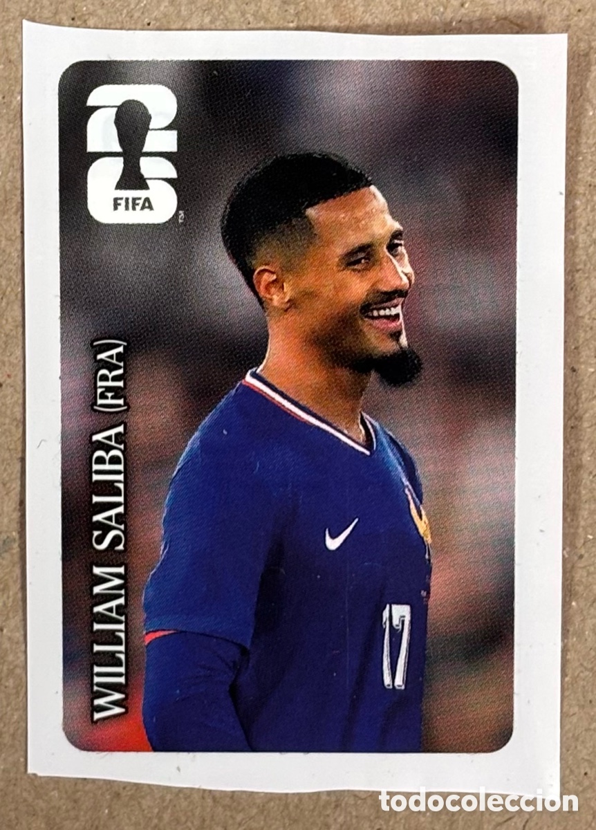 Cromos de f&uacute;tbol: WILLIAM SALIBA (FRANCIA). CROMO PANINI PROMOCI&Oacute;N COCA-COLA MUNDIAL FIFA 2026.