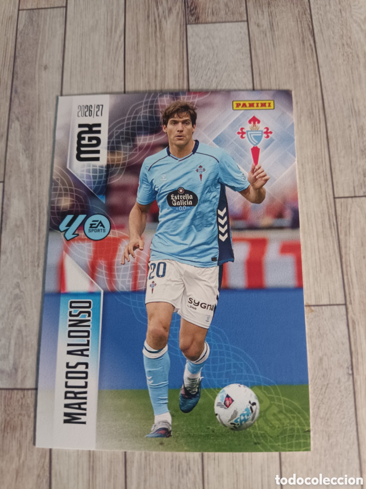Cromos de f&uacute;tbol: 116 MARCOS ALONSO CELTA MEGACRACKS MGK 26 27 PANINI 2026 2027
