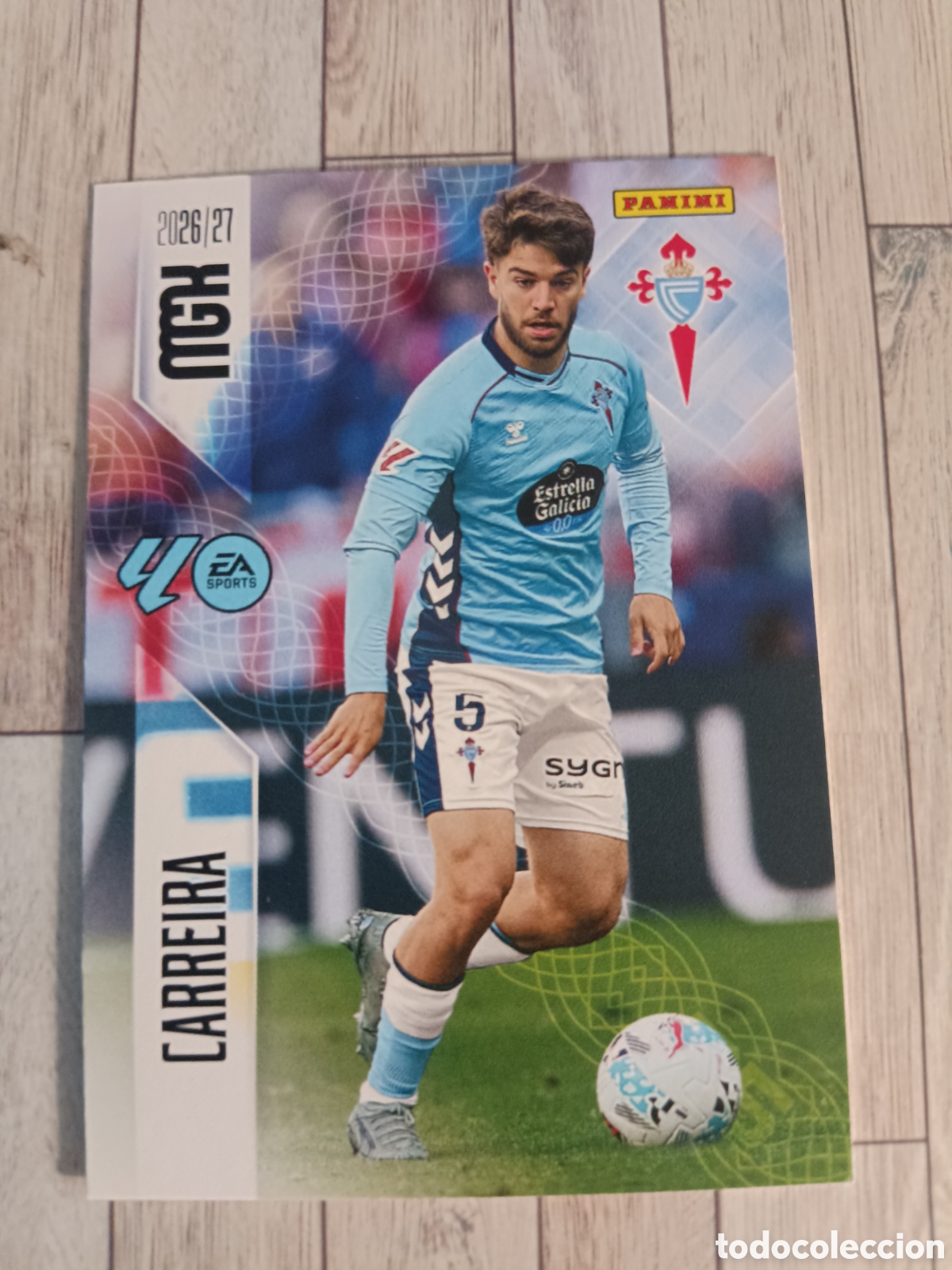Cromos de f&uacute;tbol: 117 CARREIRA CELTA MEGACRACKS MGK 26 27 PANINI 2026 2027