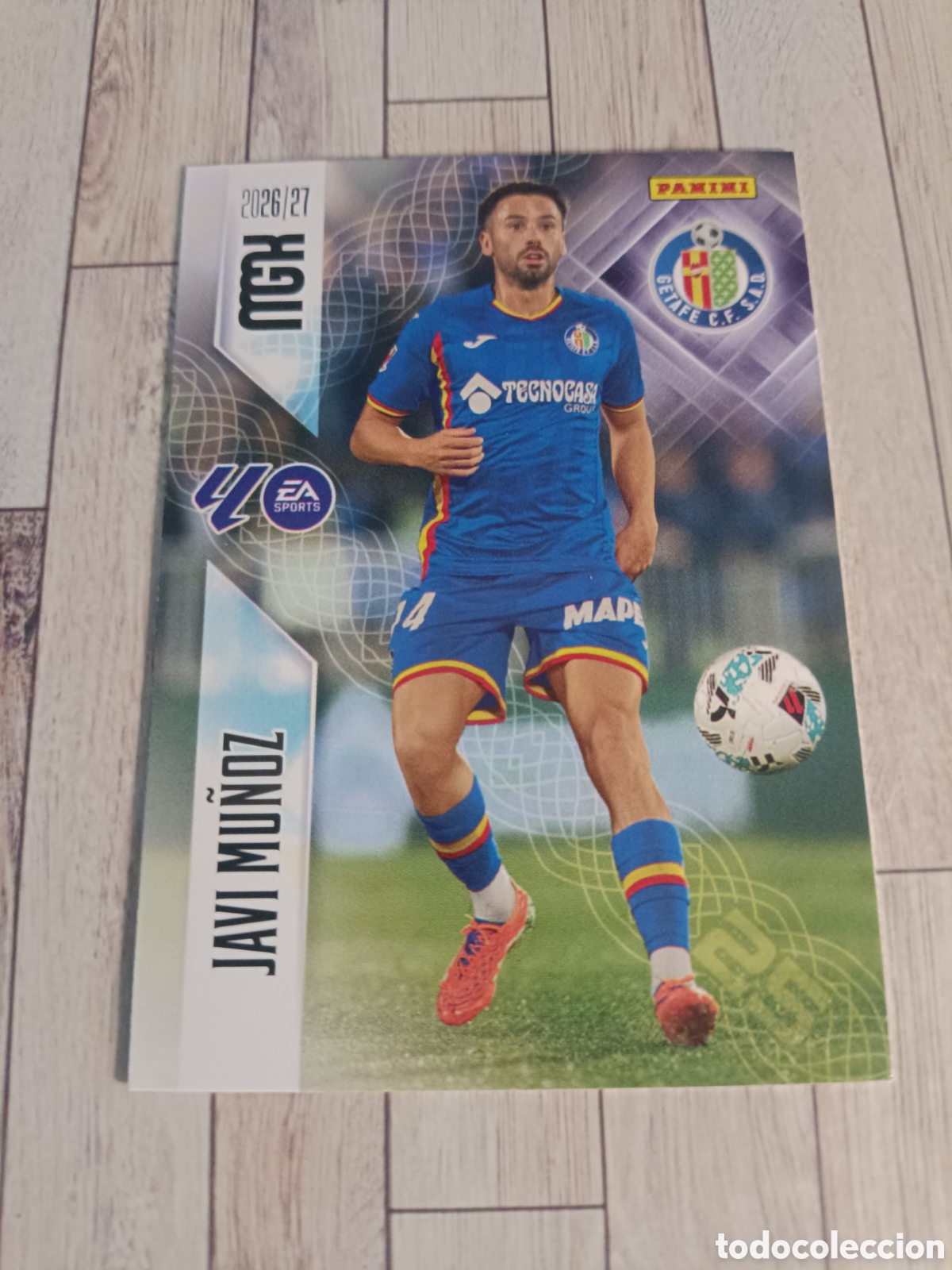 Cromos de f&uacute;tbol: 191 JAVI MU&Ntilde;OZ GETAFE MEGACRACKS MGK 26 27 PANINI 2026 2027