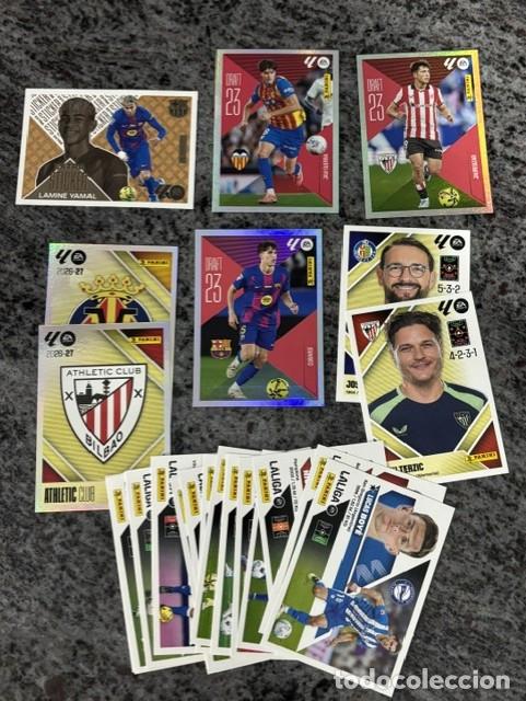 Cromos de f&uacute;tbol: LA LIGA PANINI ESTE 2026 2027 EXTRA STICKER LAMINE YAMAL BRONZE + PEQUE&Ntilde;O LOTE