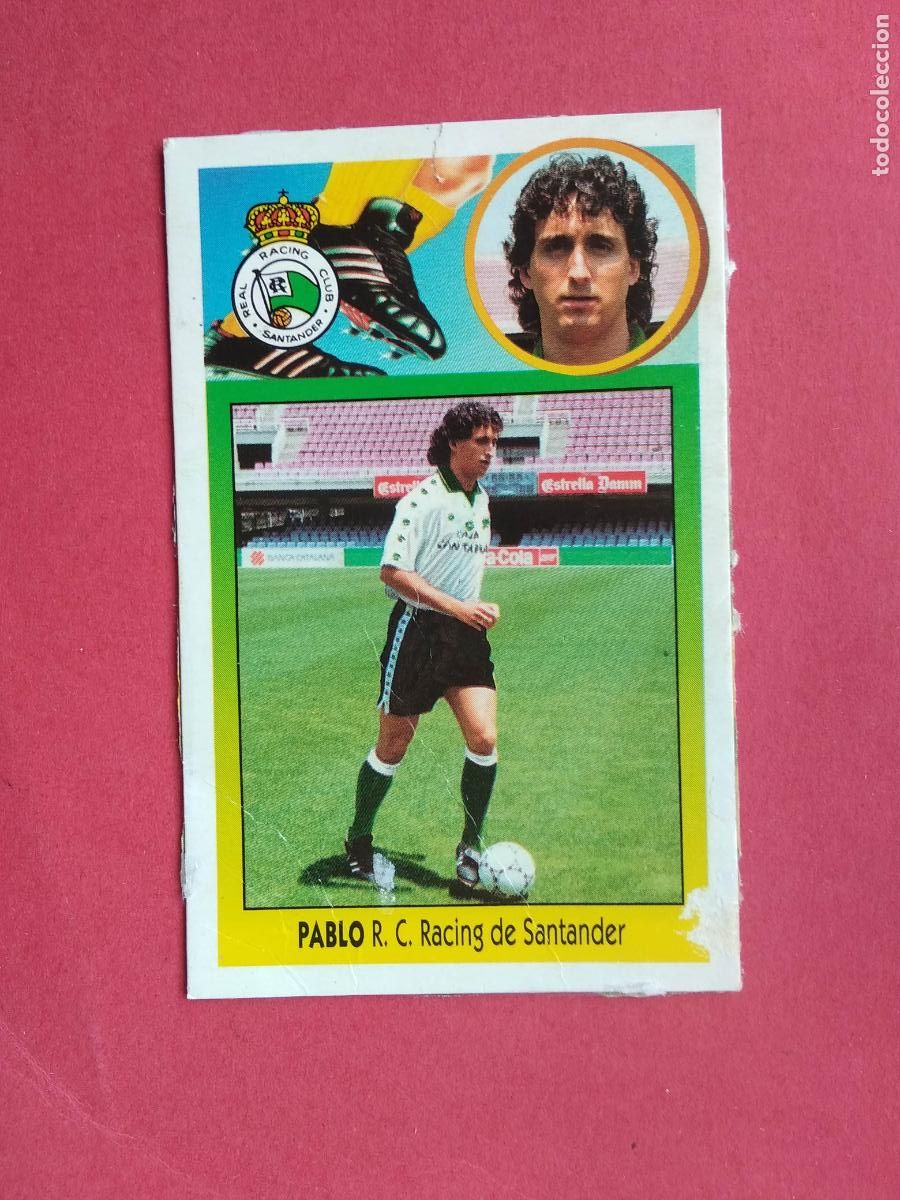 Cromos de f&uacute;tbol: EDICIONES ESTE LIGA 93 94 1993 1994 CROMO DESPEGADO COLOCA PABLO ALFARO RACING DE SANTANDER