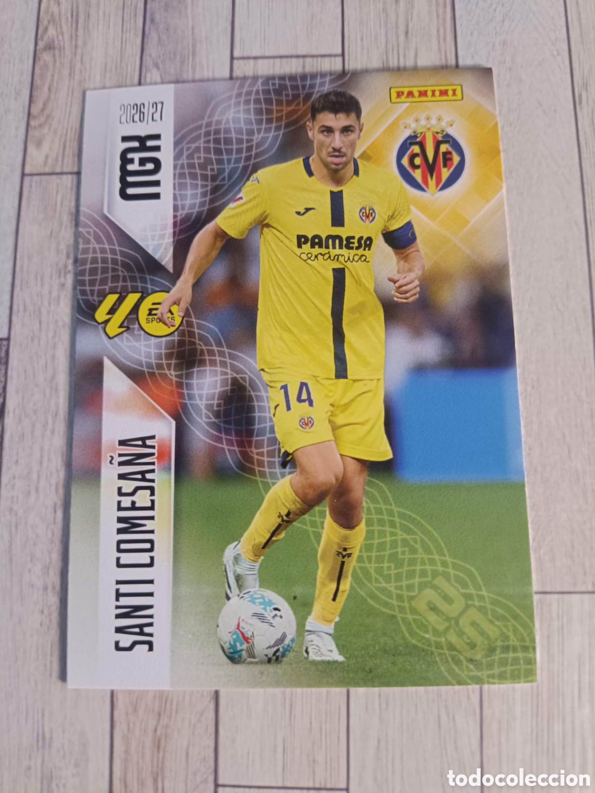 Cromos de f&uacute;tbol: 370 SANTI COMESA&Ntilde;A VILLARREAL MEGACRACKS MGK 26 27 PANINI 2026 2027