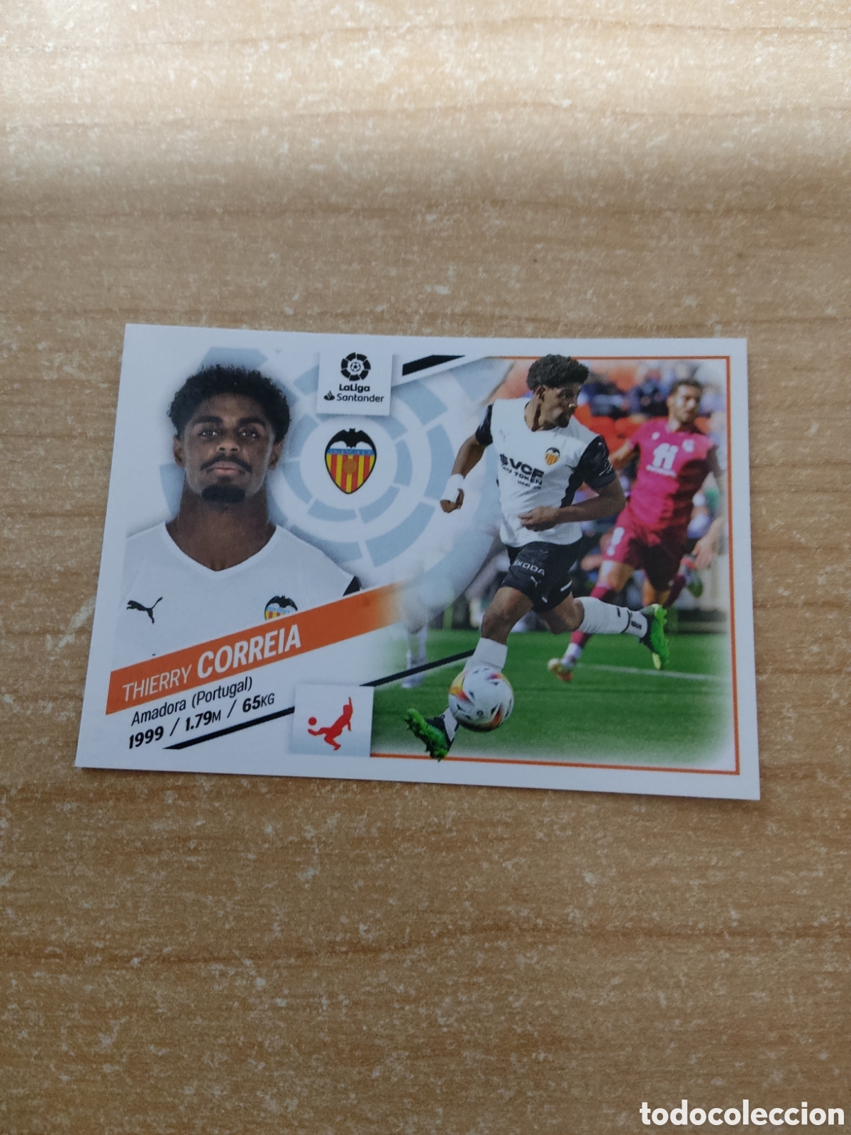 Cromos de f&uacute;tbol: 6 CORREIA VALENCIA LIGA ESTE 2022 2023