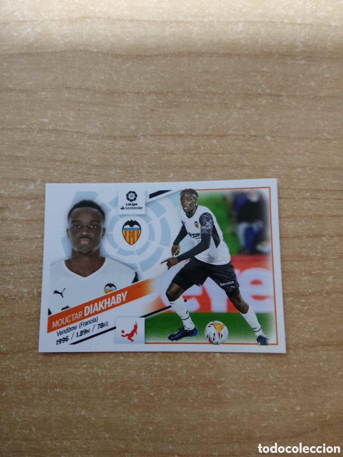 Cromos de f&uacute;tbol: 8 DIAKHABY VALENCIA LIGA ESTE 2022 2023