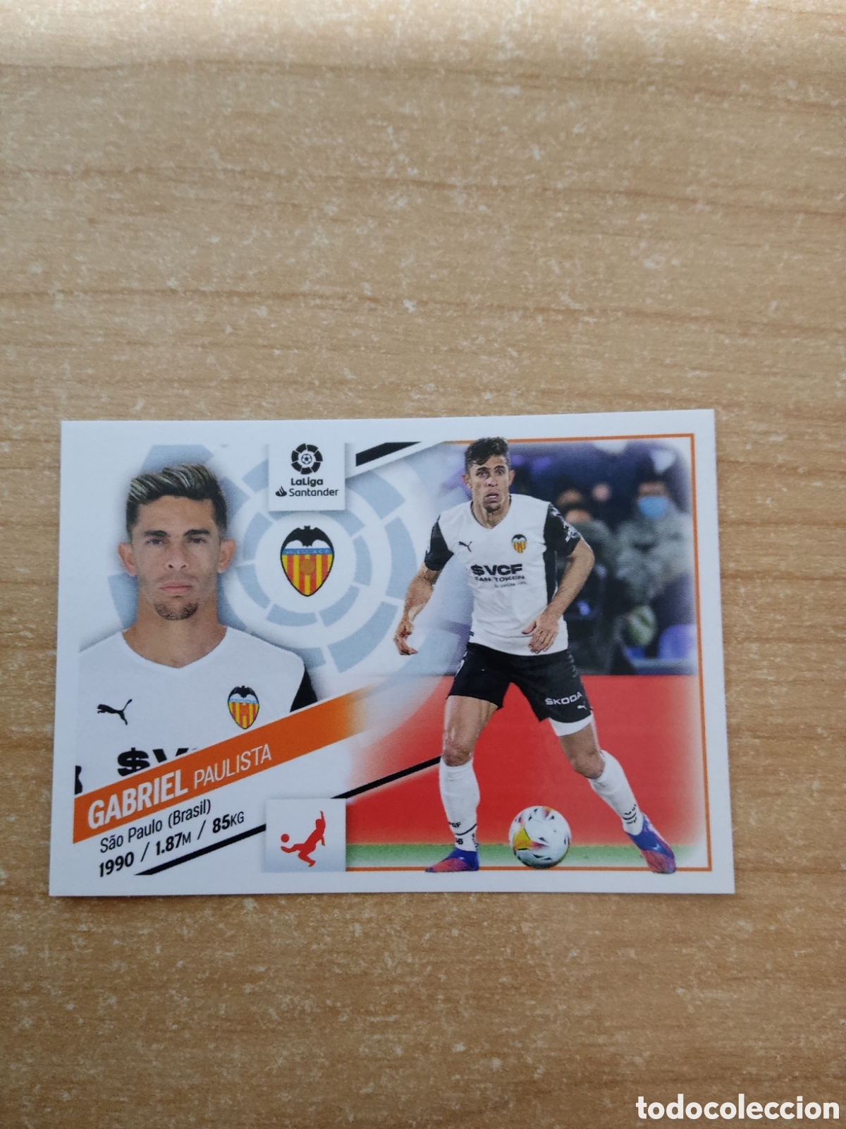 Cromos de f&uacute;tbol: 9 GABRIEL PAULISTA VALENCIA LIGA ESTE 2022 2023