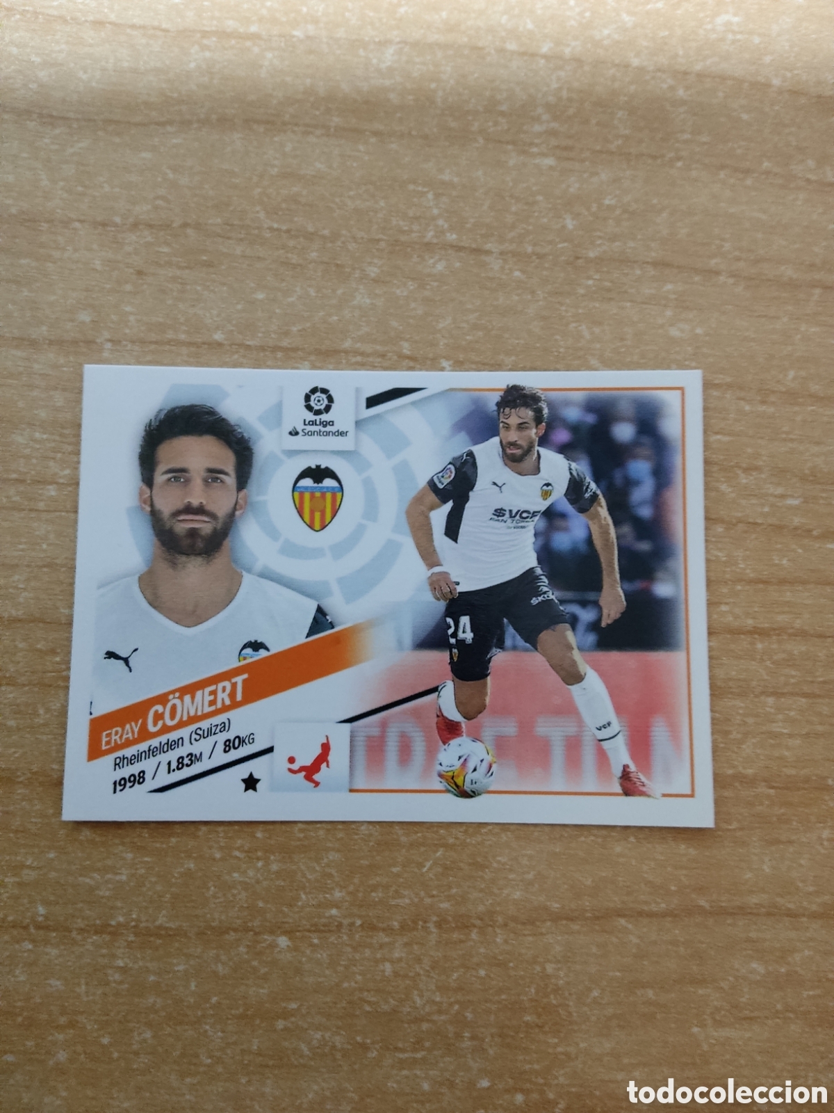 Cromos de f&uacute;tbol: 10 A ERAY COMERT VALENCIA LIGA ESTE 2022 2023