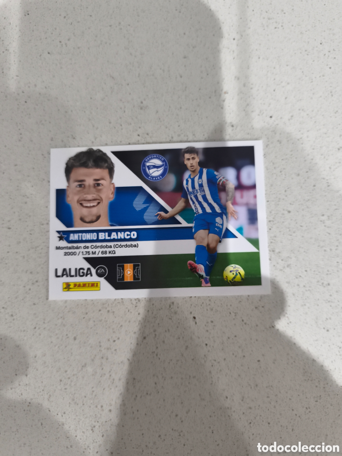 Cromos de f&uacute;tbol: CROMO N&Uacute;MERO 12 BLANCO ALAVES. LIGA ESTE 26/27. PANINI.
