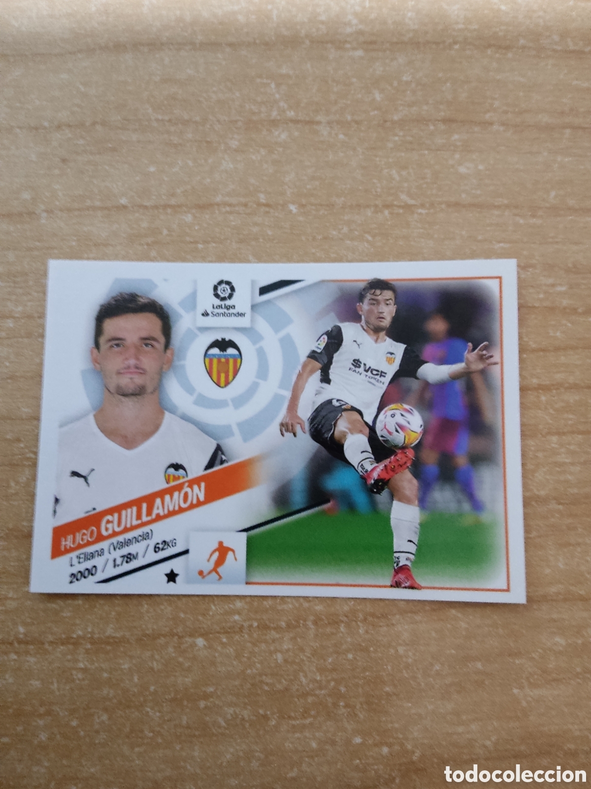 Cromos de f&uacute;tbol: 12 HUGO GUILLAMON VALENCIA LIGA ESTE 2022 2023