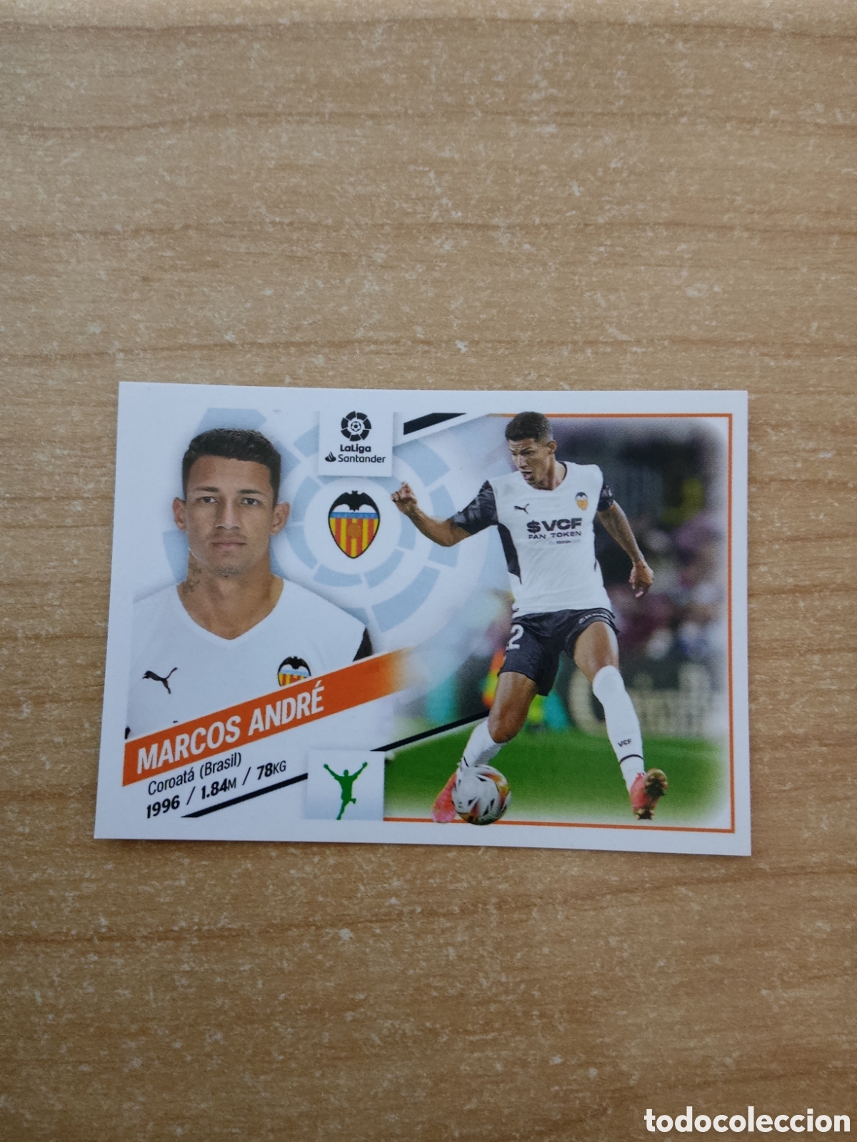 Fu&szlig;ball-Sticker: 18 MARCOS ANDRE VALENCIA LIGA ESTE 2022 2023
