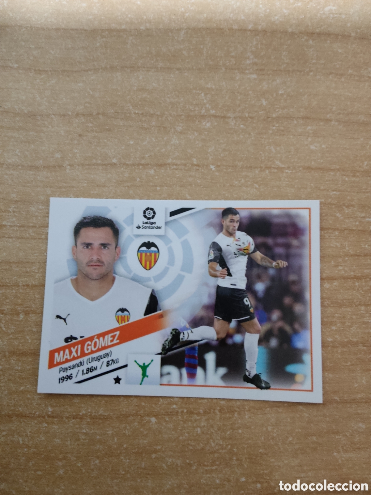 Fu&szlig;ball-Sticker: 19 MAXI GOMEZ VALENCIA LIGA ESTE 2022 2023