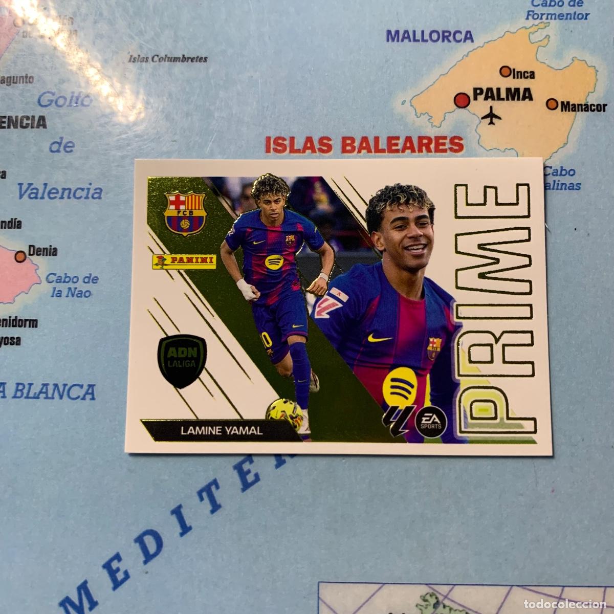 Cromos de f&uacute;tbol: Lamine Yamal ADN la liga Prime n&uacute;mero 6 Del Barcelona cromo de la liga este 26-27 2026-2027
