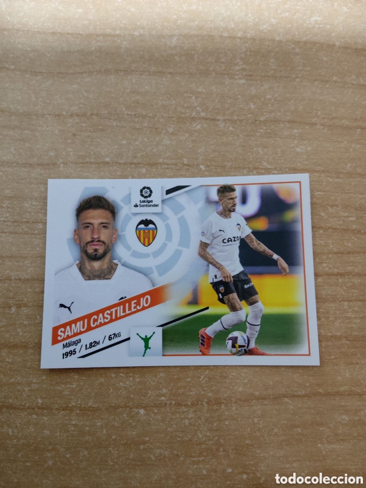Cromos de f&uacute;tbol: 25 SAMU CASTILLEJO ULTIMO FICHAJE VALENCIA LIGA ESTE 2022 2023
