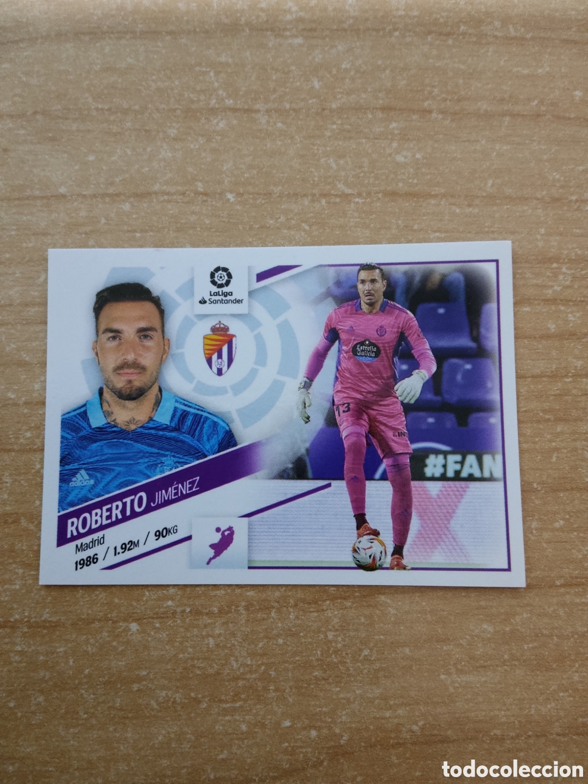 Cromos de f&uacute;tbol: 4 ROBERTO JIM&Eacute;NEZ REAL VALLADOLID LIGA ESTE 2022 2023