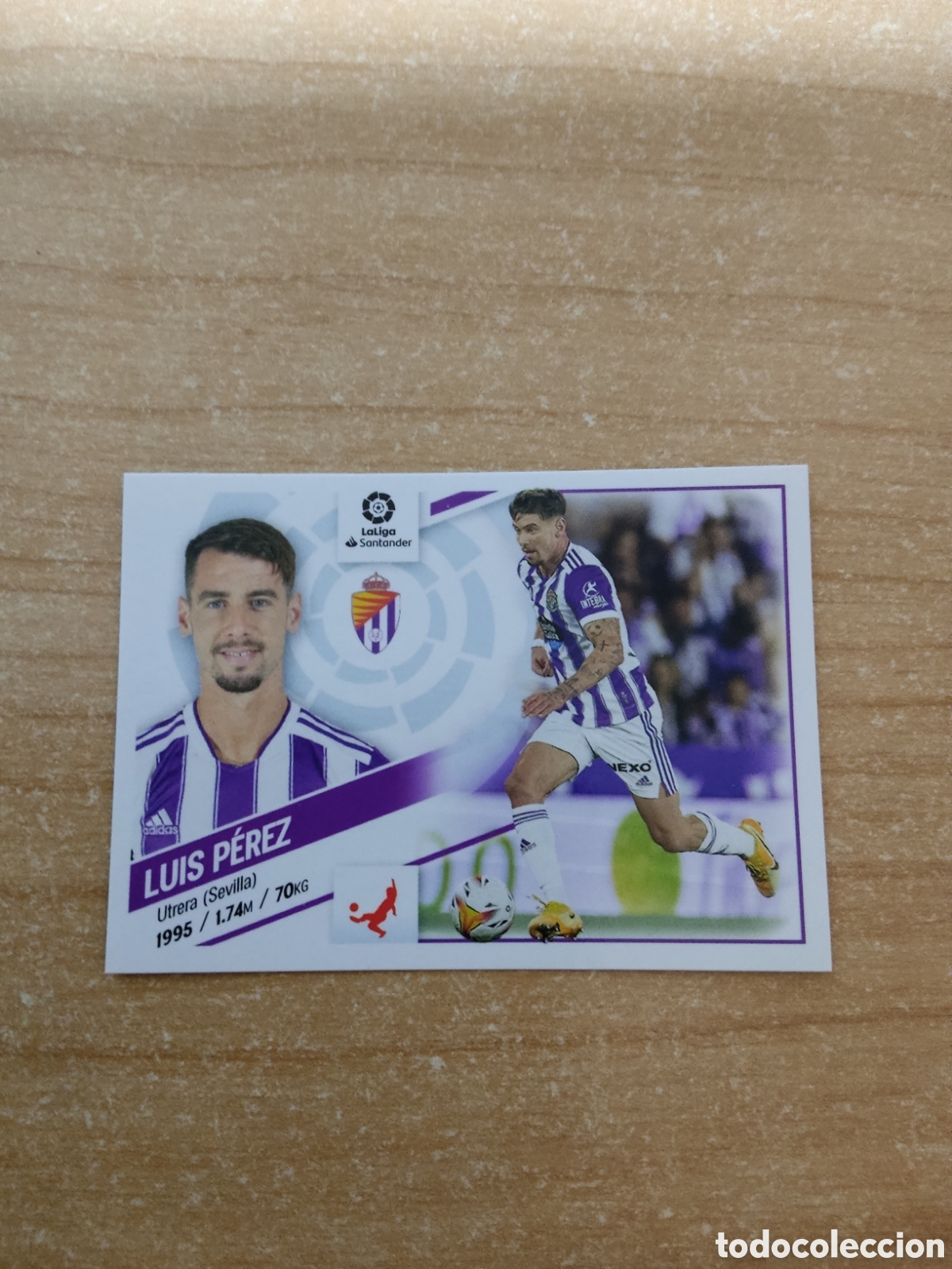 Cromos de f&uacute;tbol: 5 LUIS PEREZ REAL VALLADOLID LIGA ESTE 2022 2023