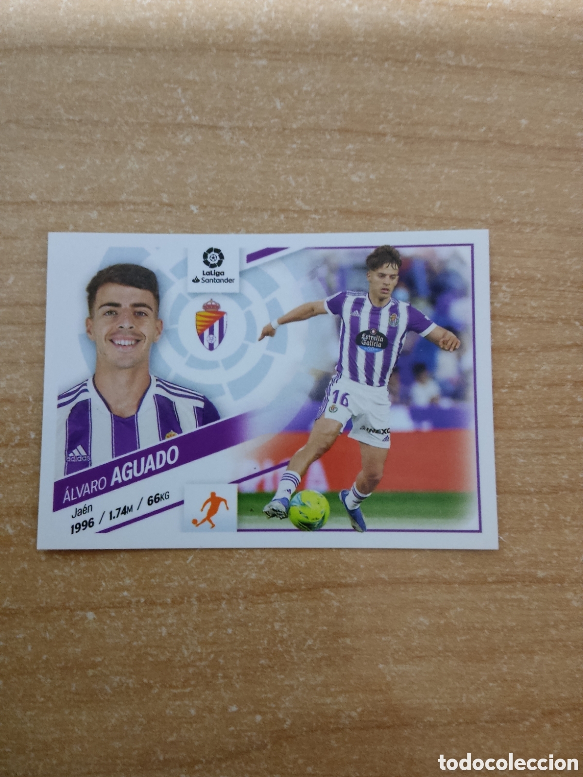 Football Stickers: 15 ALVARO AGUADO REAL VALLADOLID LIGA ESTE 2022 2023
